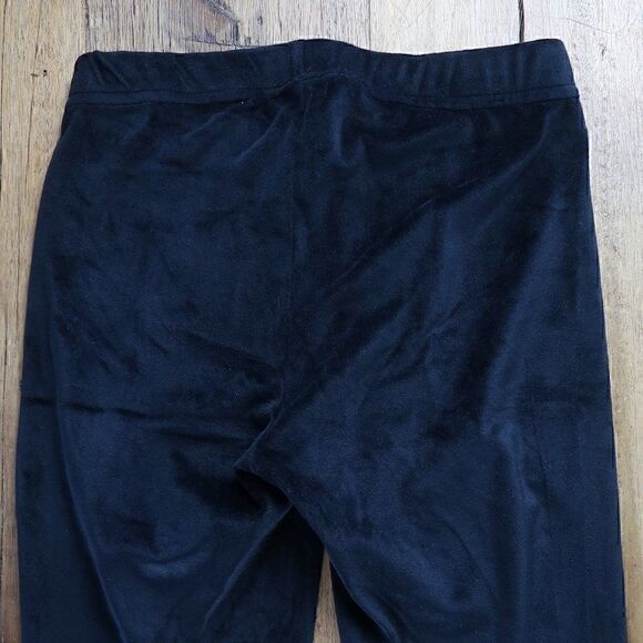 SERRA BLACK VELOUR FASHION LEGGINGS SIZE SMALL - Picture 5 of 6